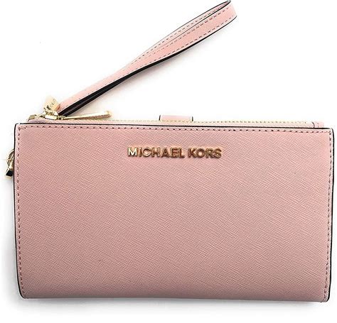 michael kors jet set travel double zip wristlet|michael kors double zipper wallet.